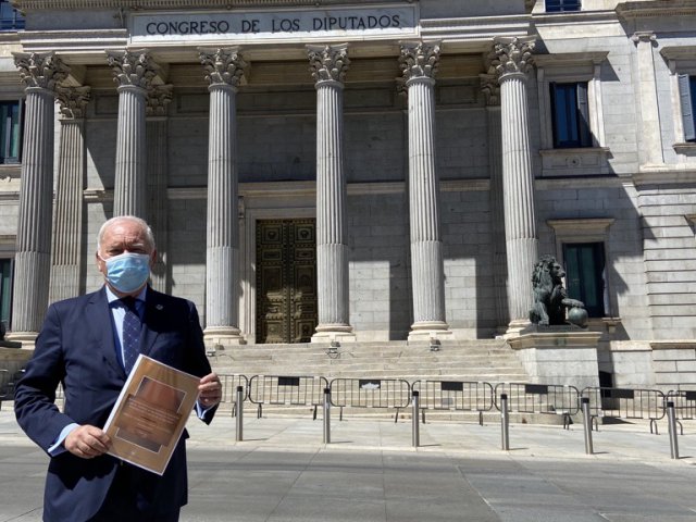 Florentino Pérez Raya, presidente del Consejo General de Enfermería, en el Congreso de los Diputados